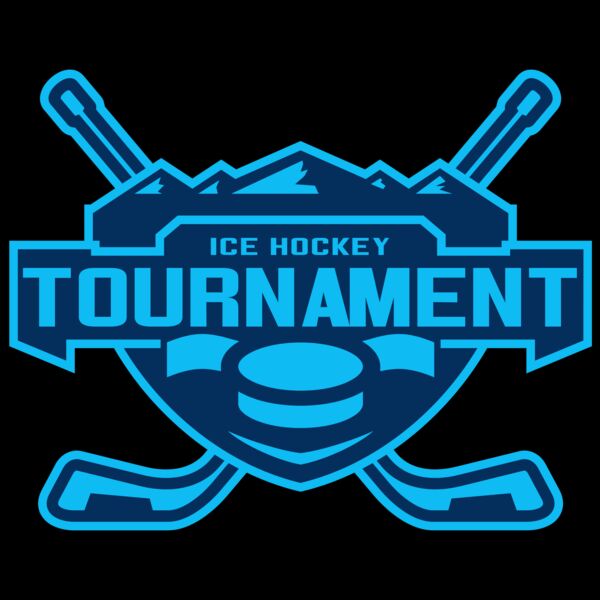 Tournament Ice Hockey logo template Thumbnail